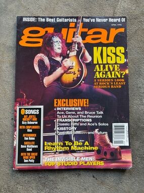 Guitar Magazine April 1996 – KISS Cover Issue